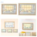 Decorative Painting with Light Modern Shadow Box Lighted Picture Frame 16cmx21cm. 