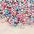 ABS Imitation Pearl Beads No Hole【Mixed-Size & Mixed-Color】Round Loose Beads Diy Jewelry Necklace Making. 