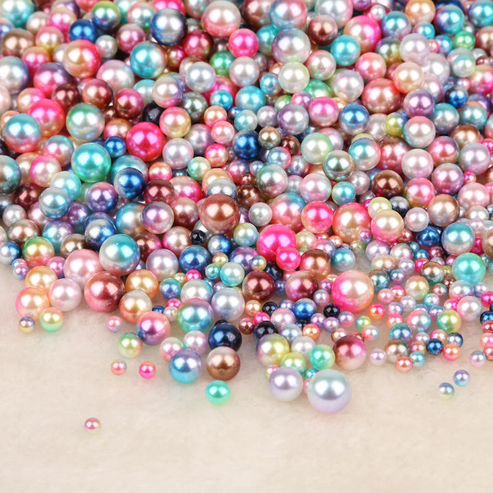 ABS%20Imitation%20Pearl%20Beads%20No%20Hole%E3%80%90Mixed-Size%20&%20Mixed-Color%E3%80%91Round%20Loose%20Beads%20Diy%20Jewelry%20Necklace%20Making%20-%20Image%203