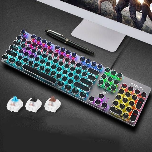 22%20Light%20Patterns%20Waterproof%20Computer%20Wired%20RGB%20Gaming%2087%20Key%20Mechanical%20Keyboard%20-%20Image%204