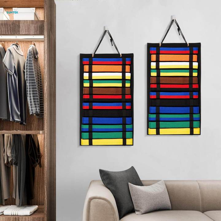 2Pcs%20Martial%20Arts%20Belts%20Organizer%20Holder%20Kids%20Wall%20Hanging%20Muay%20Thai%20-%20Image%206