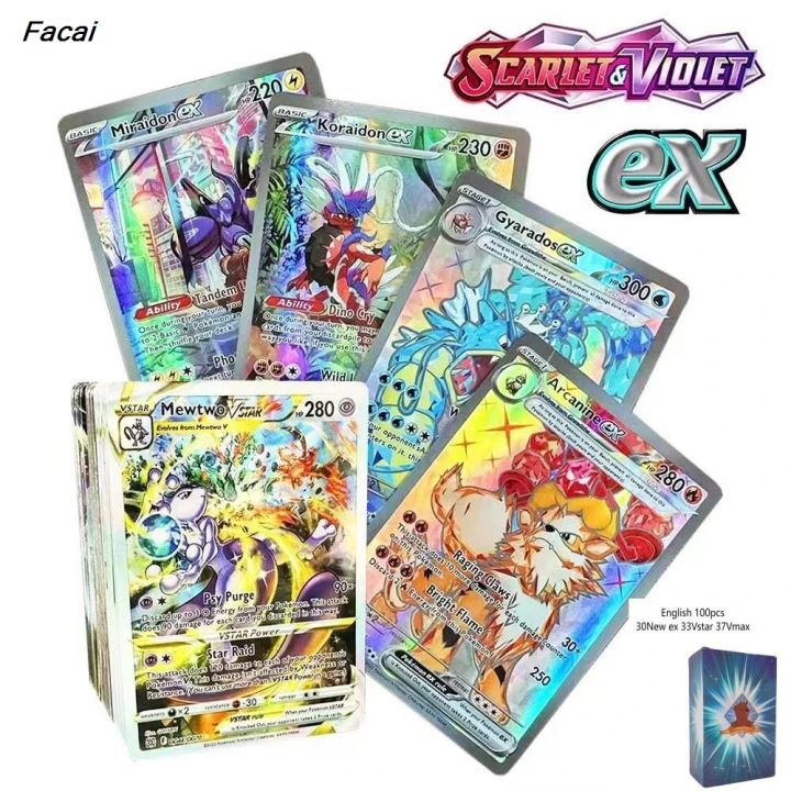 Facai%202024%20English%20Language%20Version%20Pokemon%20Cards%20100Pcs%20Pokemon%20Cartas%20Luxury%2038%20V%2059MAX%20GX%20Children%20Battle%20Game%20Tag%20Team%20Shining%20Vmax%20-%20Image%203