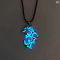 Vintage Magic Steampunk Glowing Luminous Punk Dragon Pendants Necklaces for Mens Women Jewelry Glow In The Dark Pendant Necklace. 