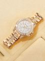 Luxury Fashion Women Quartz Watch Set Alloy Strap Ladies Wristwatch Alloy Bracelet Female Clock Reloj Mujer.