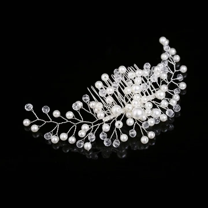 Crystal%20Pearl%20Wedding%20Hair%20Combs%20Hair%20Accessories%20for%20Bridal%20Hair%20Clips%20Pin%20Accessories%20Jewelry%20Handmade%20Women%20Head%20Ornaments%20-%20Image%202