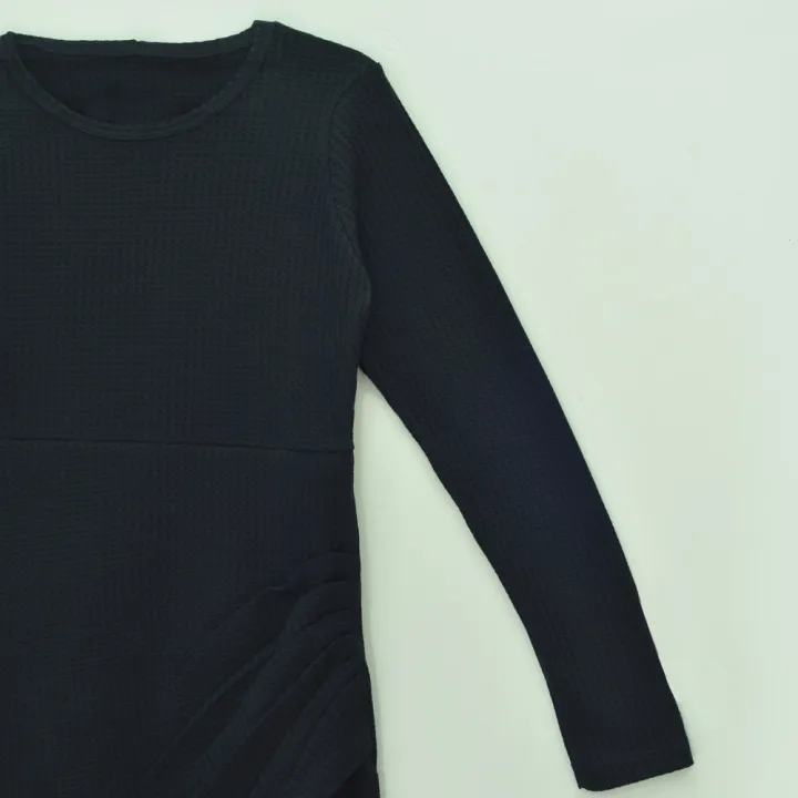 Stylish%20Plain%20Black%20Long%20Sleeve%20Bodycon%20Wrap%20Dress%20Dress%20Short%20Gown%20Women%20Girl%20Frock%20Ladies%20For%20Party%20-%20Image%207