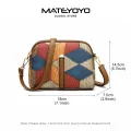 MATEYOYO Women's Bag Shoulder Bag Cross-body Bag Messenger Bag Bohemian Style Bag Contrast Design Large Capacity Adjustable Shoulder Straps Dual Zipper Design Inner Pocket. 