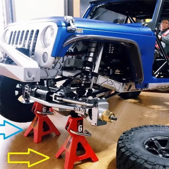 6 Ton Simulation Jack Stands Lift Pair Rack for Remote Toy Car Truck ...