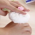 Baby Powder Puff Box Fluffy Body After-Bath Powder Case, Baby Care Face & Body Villus Powder Puff Container, Makeup Cosmetic Talcum Powder Container With Hand Holder.. 