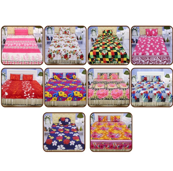 Bed%20Sheet%20With%202%20Pillow%20Covers%20cotton%20(full%2070*90%202%20pillow%20c,%20single%2075*50%20one%20pillow%20cover)%20-%20Image%202