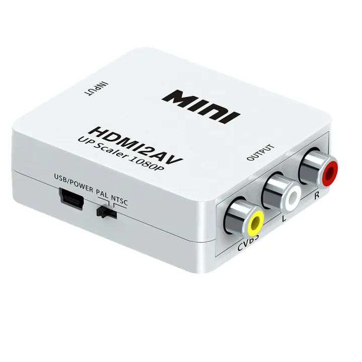 HDMI%20to%20AV%20Adapter%20HD%20Video%20Converter%20Box%20HDMI%20to%20RCA%20AV/CVSB%20L/R%20Video%201080P%20HDMI2AV%20Support%20NTSC%20PAL%20-%20Image%203