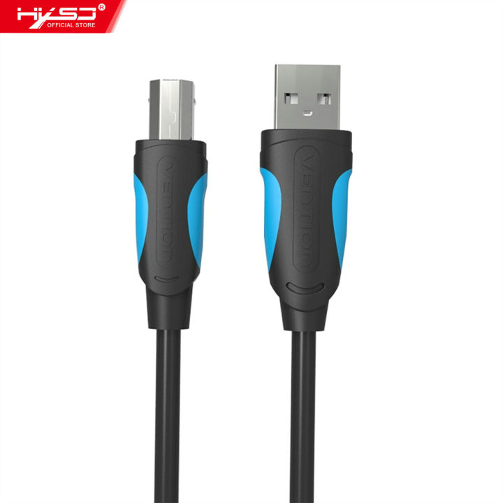 HXSJ Vention Usb2.0 Printer Cable Male To Male 10M/32.8Ft Printer Scanner Cable Replacement For Hp/Canon/Epson (Black)