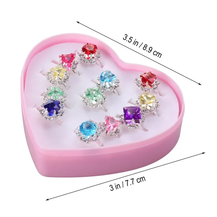 %E3%80%90BestGO%E3%80%9112pcs%20Child%20Ring%20Beautiful%20Colorful%20Diamante%20Ring%20Set%20Gift%20With%20Heart-Shaped%20Box%20for%20Girl%20Kid%20Child%20-%20Image%204