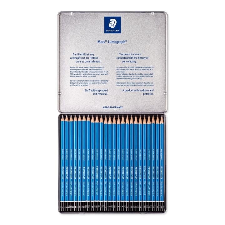 STAEDTLER%C2%AE%20Mars%20Lumograph%20100%20G24%20Drawing%20/%20Sketching%20Pencil%2024%20Set%20-%20Image%202
