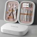 High quality 18-piece set A professional stainless steel nail clipper travel decoration package Nail and foot personal care tool. 