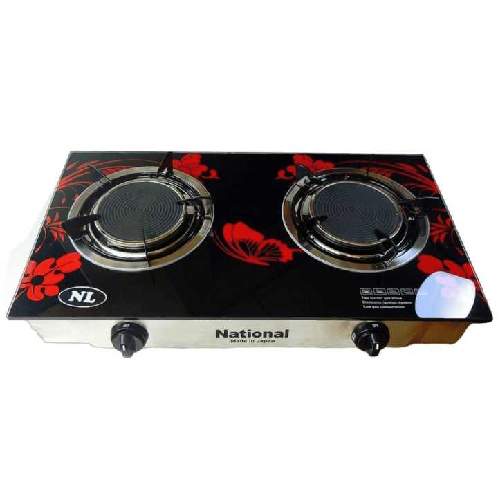 National Low gas, 2 burner portable infrared gas stove with Ceramic
