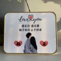 Couple Creative Decoration Cartoon Cyber Celebrity Custom Table Decoration New Desktop Photo Frame Confession Decorative Painting Anniversary Gift. 