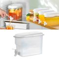 3.5L  Faucet Beverage Dispenser Cold Juice Lemonade Drinks Bucket Liquid Storage Tank Outdoor Fridge Organizers. 