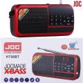 JOC H011BT Rechargeable FM Radio with USB SD Card Reader TF Portable Music Player Radio. 