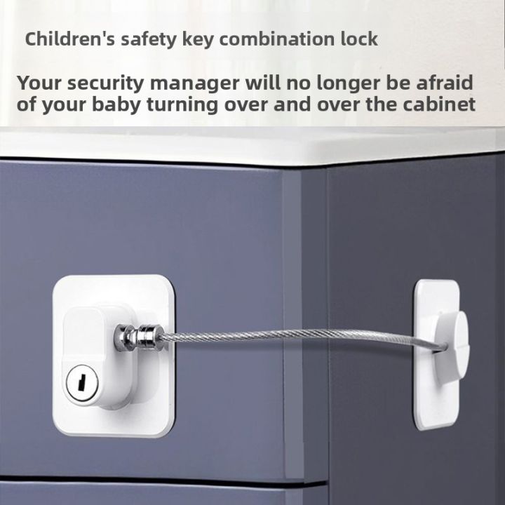 No Trace No Drilling Drawer Lock Baby Lock Child Safety Lock Prevents ...