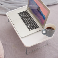 Folding Portable Laptop Table with Cup Holder Laptop Bed Table Stable Bed Tray Desk for Student Dormitory for Sofa. 