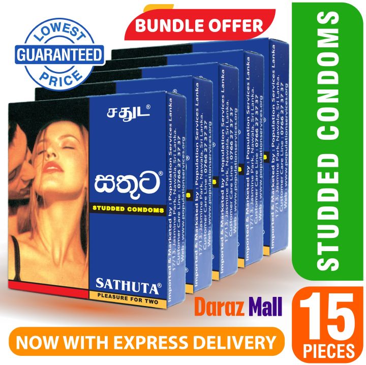 Sathuta Condom Bundle Pack 15 Pcs