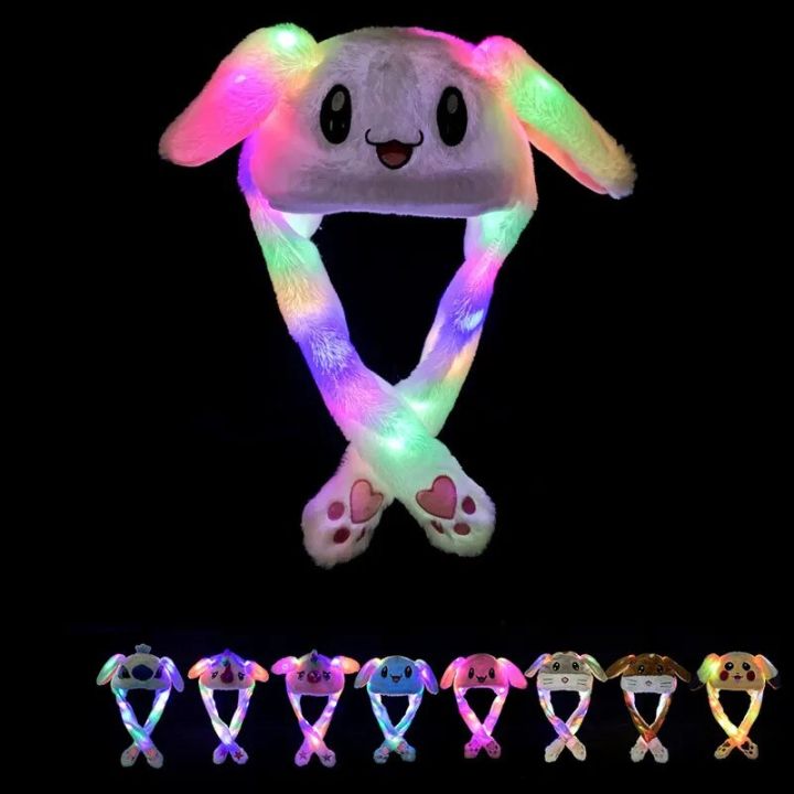 Moving Hat Rabbit Ears Plush Sweet Cute Cute Rabbit Ear Hat Move Airbag ...