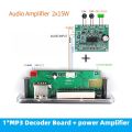 Dc 5v 12v Bluetooth 5.0 Mp3 Decoding Board Module Wireless Car Usb Mp3 Player Tf Slot Usb Fm With Mic Handsfree Control. 