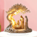 Easter Nativity Scene Figurine Tabletop Decor Nativity Figurines Set Home Decoration. 