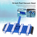 14 Inch Flexible Pool Vacuum Head Swimming Pool Suction Head with Wheels Side Brush for Pond Spa Hot Tub Cleaning. 