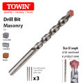 Drill Bit Masonry for Concrete Cement Brick - 3.5mm x 60mm - 3 pcs. 