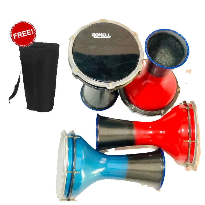 9 inch Fiber Darbuka Drum with Bag - Bongo 2-Year Warranty Congo 9 inch Tunable All-Weather Synthetic Head Darbak Fine Tuned Darbag Doumbek Congo Doumbek Tombak carrying bag bongo bag