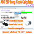 NEW 2023 hot sell for VW ABS ESP Long Code Calculator Helper MK60EC1 for VW abs esp software+ install video guide + free help instal. 