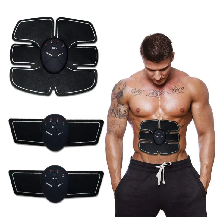 Mobile-Gym 6 Pack EMS Tummy Flatter, Weight Loss Muscle Toning/Fitness Technology Kit 6 Pack Abs, Wireless Electro Pad Portable Gym Trainer for Men/Women