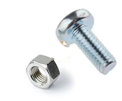 3 * 8mm SCREW WITH NUT PACK 50 pcs