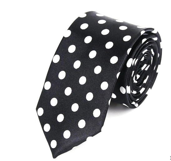 Black Tie With White Dots