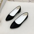 Yunying Baili Work Shoes Women's Black Career Interview Work Shoes Formal Wear Flat Heel Commuter Non-Slip Leather Shoes Women's Shoes. 