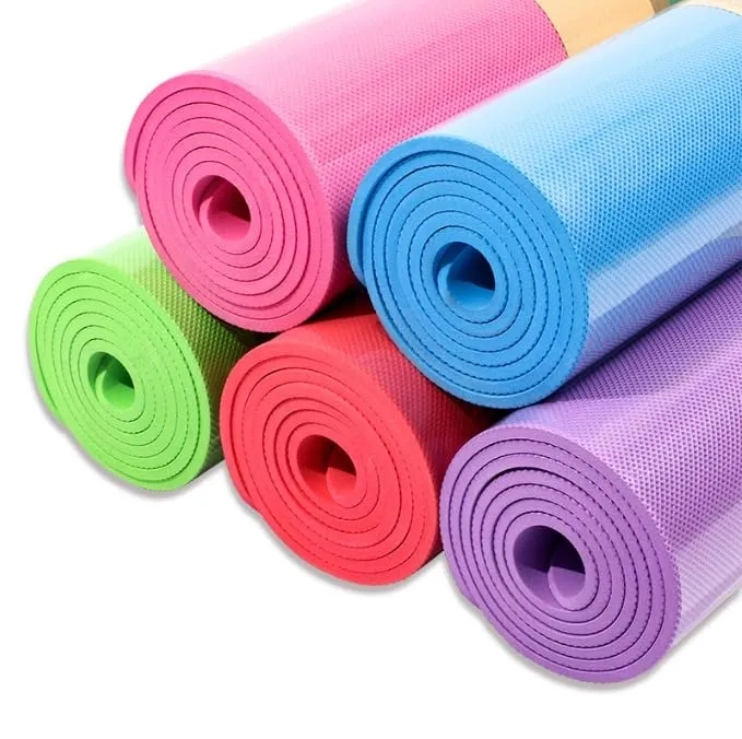 Yoga Mats Exercise Mats for Home Workout Thick Yoga Mat for Men and Women Exercise Mat Workout Mat for Yoga Pilates Home Gym Yoga Mat Non Slip, Travel Yoga Mat, 4mm Thick, High Performance, Non-Slip Grip, Made for Long Lasting Stability and Support