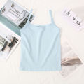 Girls Development Period Solid Color Cotton Soft Breathable Underwear Vest Girls Anti Exposure Safety Underwear Girl Vest. 