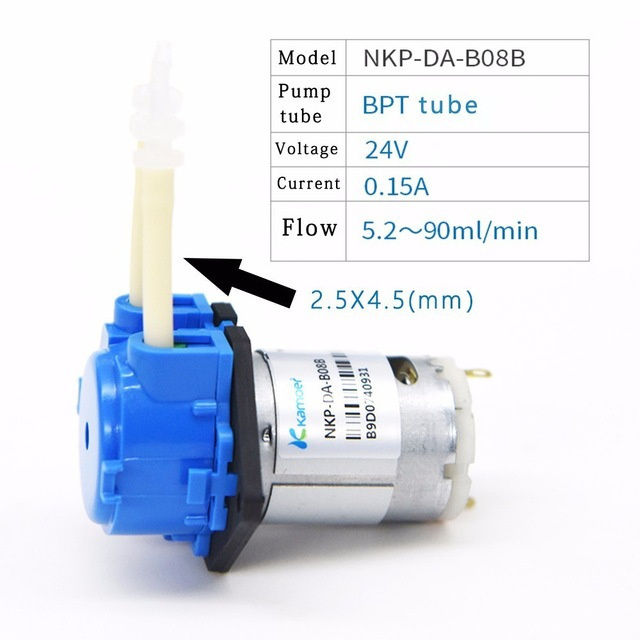 New specials Kamoer DC 12V 24V Dosing Pump Peristaltic Pumps Dosing Head With Connector Arduino Aquarium Lab Analytic Diy Liquids Motor Tool