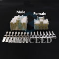 8 Pin 90980-11615 Car Male Female Connector Plastic Housing Unsealed Socket 4.8 Series Auto AC Assembly Wiring Harness Plug. 
