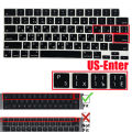 For MacBook Air Ukrainian Cyrillic Alphabet Layout Keyboard Cover Skin Compatible with M4 A3240 M3 A3113 M2 A2681 & 15.3' A3241. 