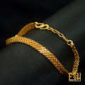 Gold plated 3.5MM Bismark Bracelet For Gents & Ladies. 