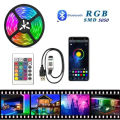 LED RGB Strip Lights Bluetooth Control 12V Room Decoration Smart Tv Backlight Control Color Sync Changing Led Strip Light Kit. 