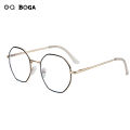 OQ BOGA 4 Colors Unisex Metal Full Rim Fashion Glasses Women Men Outdoor Decorate Eye Protection Octagon Frame Eyewear. 