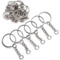 10/25/50/100Pcs 200 Pcs 500 Pcs Silver Plated Metal Keychain Ring Split Ring Key Holder Rings Key Ring Accessories. 