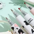 1Pc I Love Milk 0.5mm Black Ink Press Writing Gel Pen Cow Convenient Smooth Comfortable Plastic Office School Stationery. 