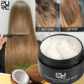 PURC Coconut Oil Hair Mask Smoothing Straightening Keratin Hair Treatments Nourish Repair Damaged Frizz Masks Hair Care Products. 