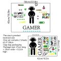 Luminous Game Wall Stickers Glow In The Dark Posters Murals Fluorescent Gaming Decals For Boys Room Bedroom Playroom Home Decor. 