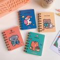 Cute Cartoon Memo Pad Bear Rabbit Notepad Loose-leaf Pocket Notebook Girl Small Notepad Cartoon Bear Notepad Portable Pocket Memo Pad Coil Notebook For School. 